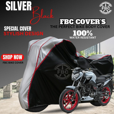 FBC Waterproof Two Wheeler Cover for TVS(Raider, Black, White)