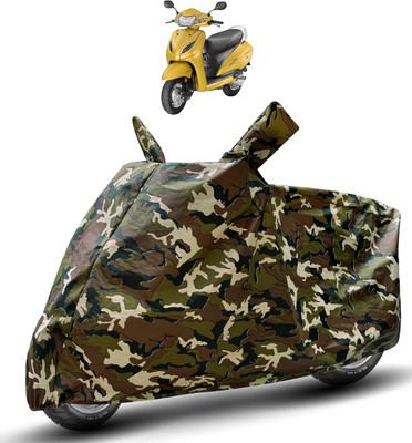 Auto Hub Waterproof Two Wheeler Cover for Honda(Activa 5G, Brown)