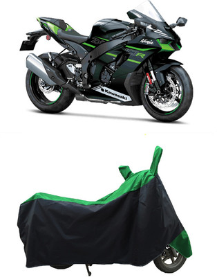 Coxtor Waterproof Two Wheeler Cover for Kawasaki(Ninja ZX-10R BS6, Green)