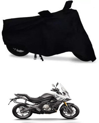 THE REAL ARV Waterproof Two Wheeler Cover for CFMoto(650MT, Black)