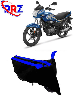 RRZ Waterproof Two Wheeler Cover for Hero(Super Splendor, Black, Blue)