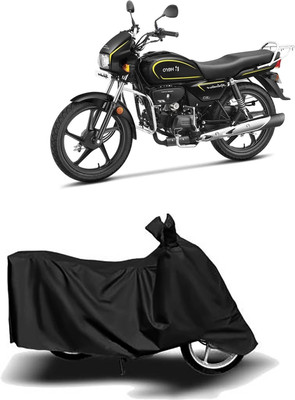 DeepShakshi AUTOMOTIVE Two Wheeler Cover for Hero(Splendor Plus, Black)