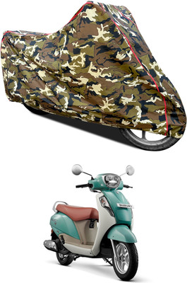 AutoGalaxy Waterproof Two Wheeler Cover for Suzuki(New Access 125, Yellow)