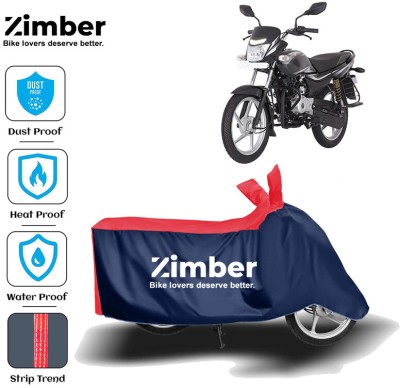 ZIMBER Two Wheeler Cover for Bajaj(ComforTec, Red, Blue)