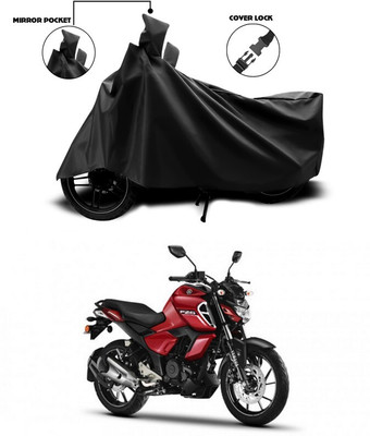 DeepShakshi AUTOMOTIVE Two Wheeler Cover for Yamaha(FZ S V3.0 FI, Black)