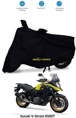 AutoRash Waterproof Two Wheeler Cover for Suzuki(V-Strom 650 XT, Black)