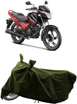 GROFATIK Two Wheeler Cover for Hero(Glamour Programmed FI BS6, Green)