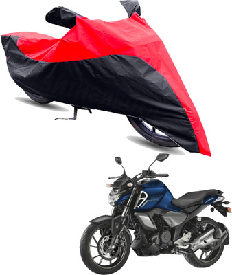 Motodreka Two Wheeler Cover for Yamaha(FZ-S FI, Red, Black)