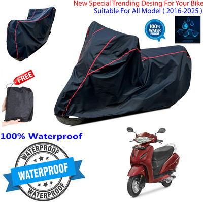 OliverX Waterproof Two Wheeler Cover for Honda(Activa 4G, Black)