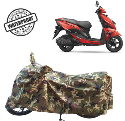 ROYAL AUTO MART Waterproof Two Wheeler Cover for Suzuki(Avenis 125, Green, Multicolor)