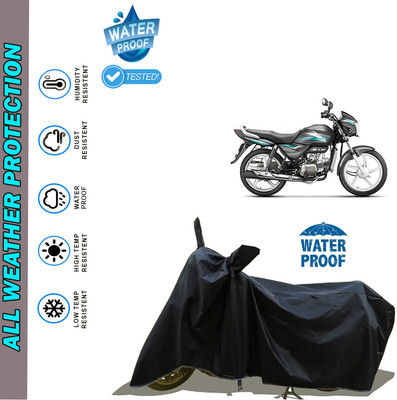 AutoGalaxy Waterproof Two Wheeler Cover for Hero(Splendor PRO, Black)