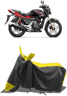 SUGASHRI Waterproof Two Wheeler Cover for Honda(CBZ Extreme, Yellow, Black)