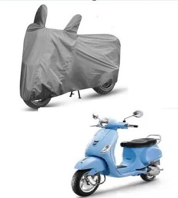 Tritika Waterproof Two Wheeler Cover for TVS(Vespa, Grey)