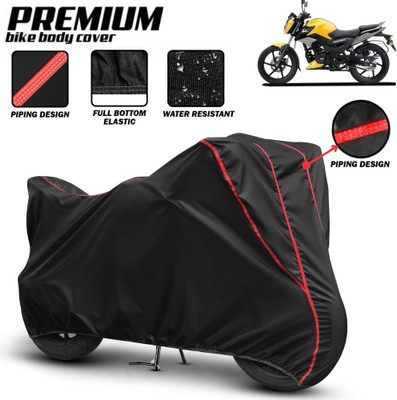 Mwiss Waterproof Two Wheeler Cover for TVS(Raider, Black, Red)