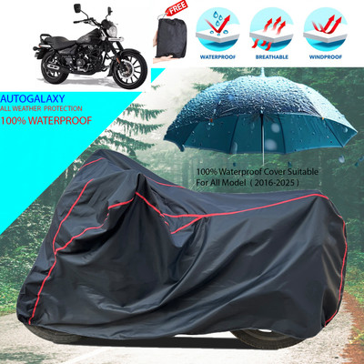 AutoGalaxy Waterproof Two Wheeler Cover for Bajaj(Avenger 160 Street, Black)