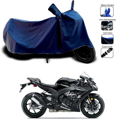 SEBONGO Waterproof Two Wheeler Cover for Kawasaki(Blue)