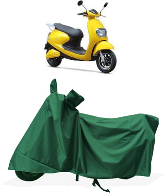 Tricway Two Wheeler Cover for Techo Electra(Emerge, Green)