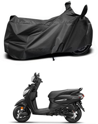 DeepShakshi AUTOMOTIVE Two Wheeler Cover for Hero(Pleasure+ 110, Black)