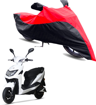 Motodreka Two Wheeler Cover for Techo Electra(Neo, Red, Black)