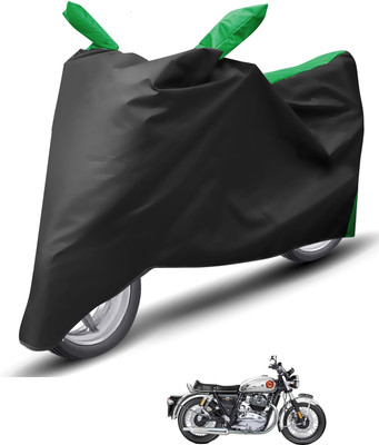 Caronix Waterproof Two Wheeler Cover for Royal Enfield(Interceptor 650, Green)