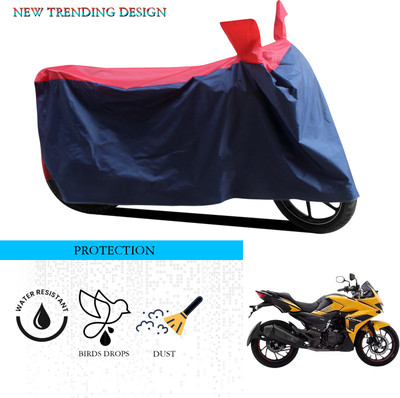 ANTHUB Waterproof Two Wheeler Cover for Hero(MotoCorp Xtreme 200S, Black, Red)