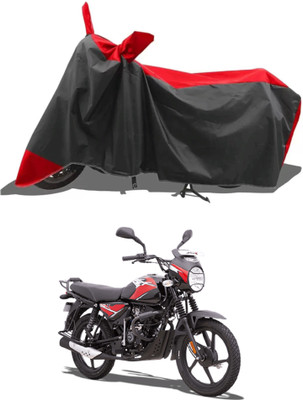 RAQTRO Waterproof Two Wheeler Cover for Bajaj(CT110, Red, Black)