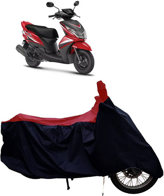 KEDIT Two Wheeler Cover for Yamaha(Cygnus Ray ZR, Red, Black)