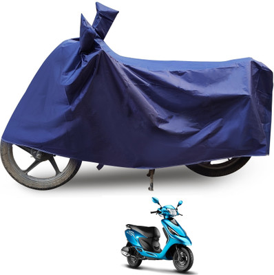 Auto Hub Two Wheeler Cover for TVS(Zest, Blue)