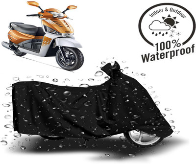 Autoinnovation Waterproof Two Wheeler Cover for Mahindra(Gusto 125, Black)
