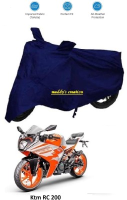 AutoRash Waterproof Two Wheeler Cover for KTM(RC 200, Blue)