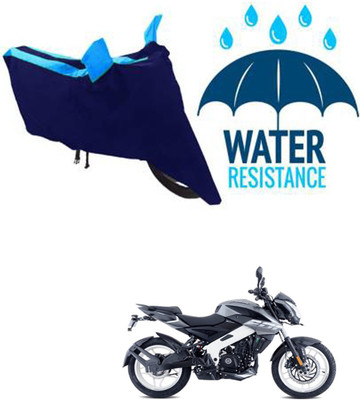 MMSSTAR Waterproof Two Wheeler Cover for Bajaj(Pulsar NS 200, Black, Blue)