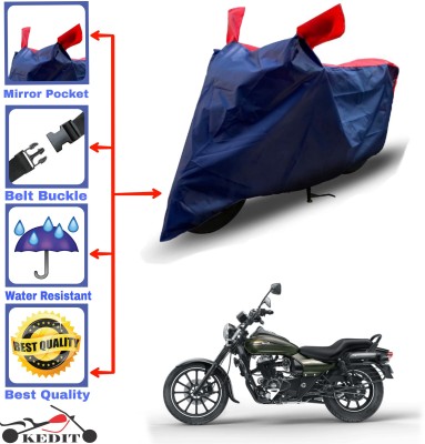 KEDIT Two Wheeler Cover for Bajaj(Avenger 180 Street, Red, Blue)