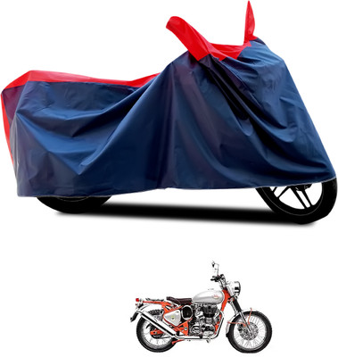 PAGORA Waterproof Two Wheeler Cover for Royal Enfield(Bullet Trials 350, Black, Red)