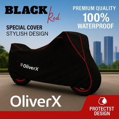 OliverX Waterproof Two Wheeler Cover for Hero(Splendor Plus, Black)