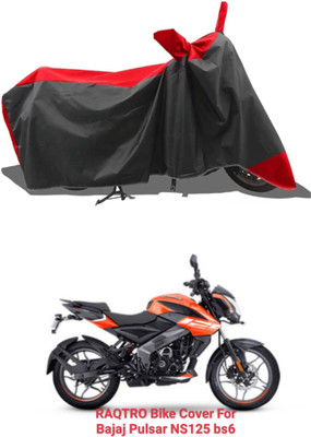 Mdstar Waterproof Two Wheeler Cover for Bajaj(Pulsar NS125 BS6, Red, Black)