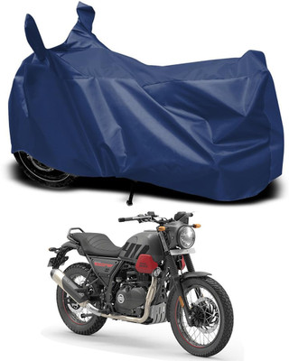 RABABLI Waterproof Two Wheeler Cover for Royal Enfield(Street Scrambler, Blue)