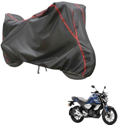 Car Life Two Wheeler Cover for Yamaha(FZ-S, Grey, Red)