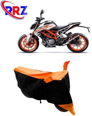 RRZ Waterproof Two Wheeler Cover for KTM(Duke 390, Black, Orange)