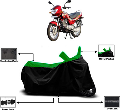 Amexride Two Wheeler Cover for TVS(Fiero F2, Green)