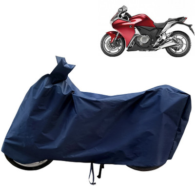 Horseyaart Waterproof Two Wheeler Cover for Honda(VFR 1200F, Blue)