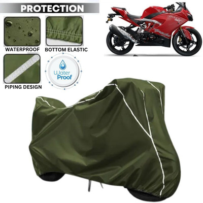 kerwa Waterproof Two Wheeler Cover for TVS(Apache RR 310, Green, White)