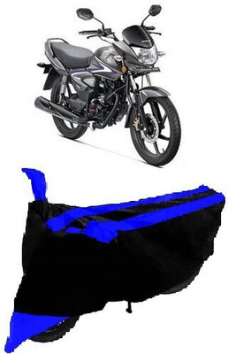 Mdstar Waterproof Two Wheeler Cover for Honda(Shine, Blue, Black)
