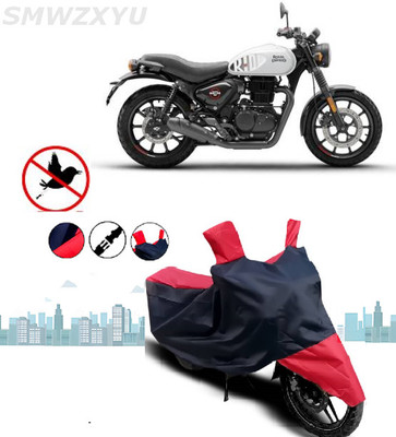 smwzxyu Two Wheeler Cover for Royal Enfield(Hunter 350, Red)