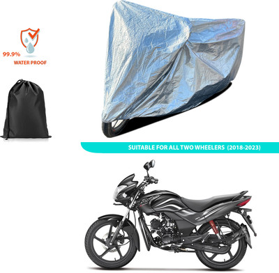 CODOKI Waterproof Two Wheeler Cover for Hero(Passion Xpro, Silver)