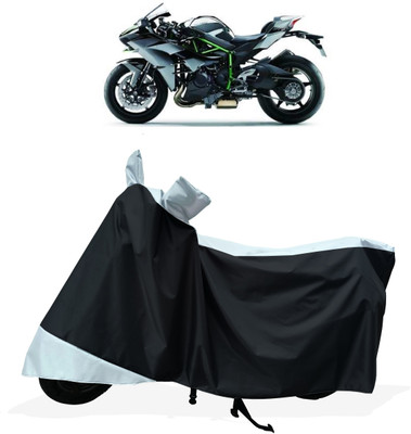 Tricway Two Wheeler Cover for Kawasaki(Ninja H2R, White)