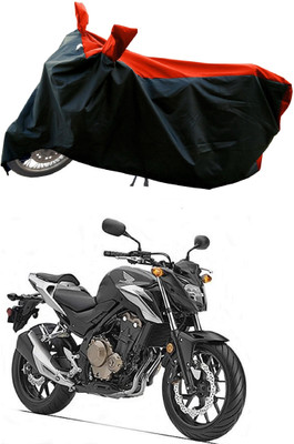 DeepShakshi AUTOMOTIVE Waterproof Two Wheeler Cover for Honda(CB500F, Red)