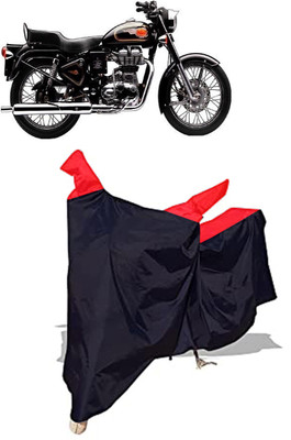 Amexride Two Wheeler Cover for Royal Enfield(Bullet 350 Twinspark, Black)