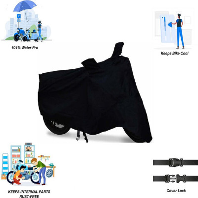 THE REAL ARV Waterproof Two Wheeler Cover for Yamaha(SZ-S, Black)
