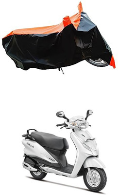 VESMEI Two Wheeler Cover for Hero(Duet LX 110CC, Orange)