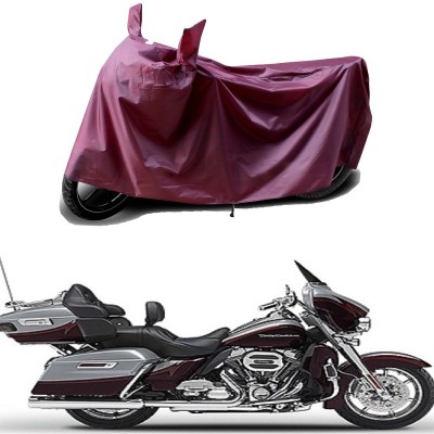 THE REAL ARV Waterproof Two Wheeler Cover for Harley Davidson(CVO Limited, Maroon)